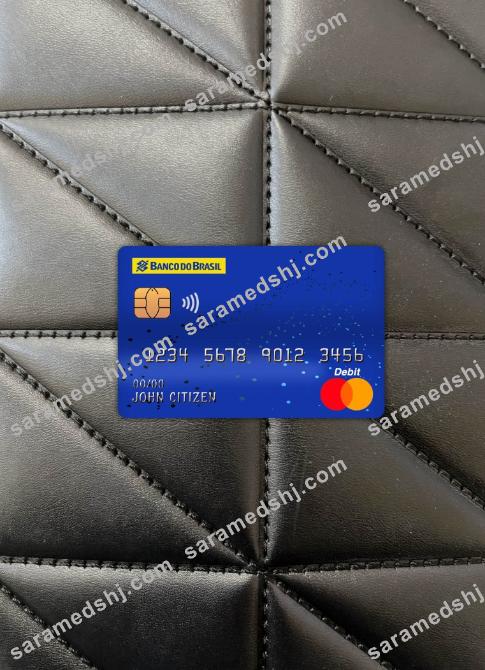 Brazil Banco do Brasil bank master debit card photolook front
